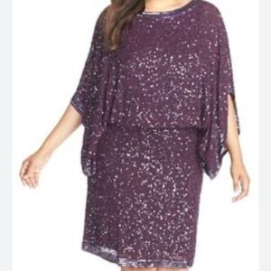 Patra Sparkling Purple Mini Dress